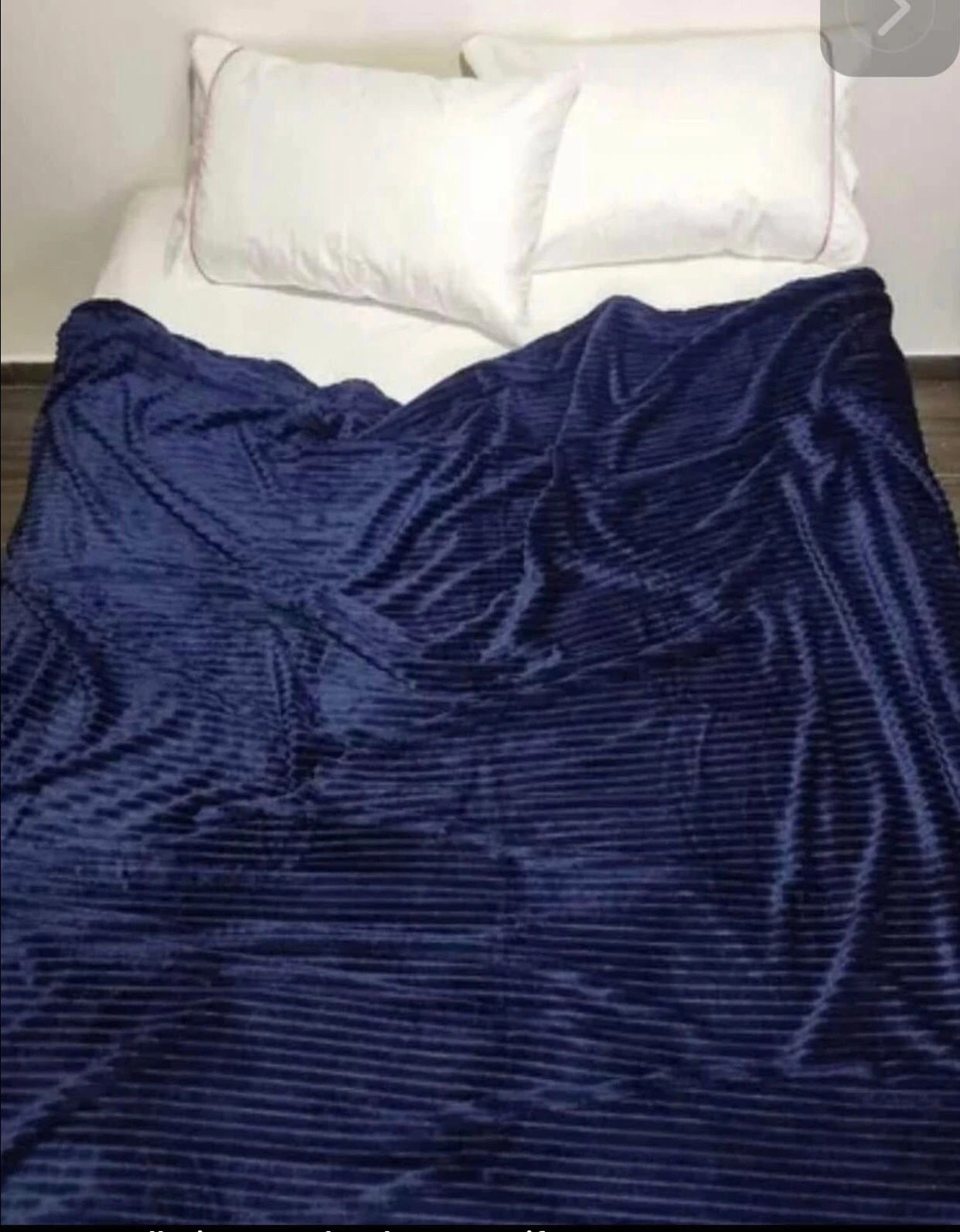 Cobija piel de conejo textura acanalada